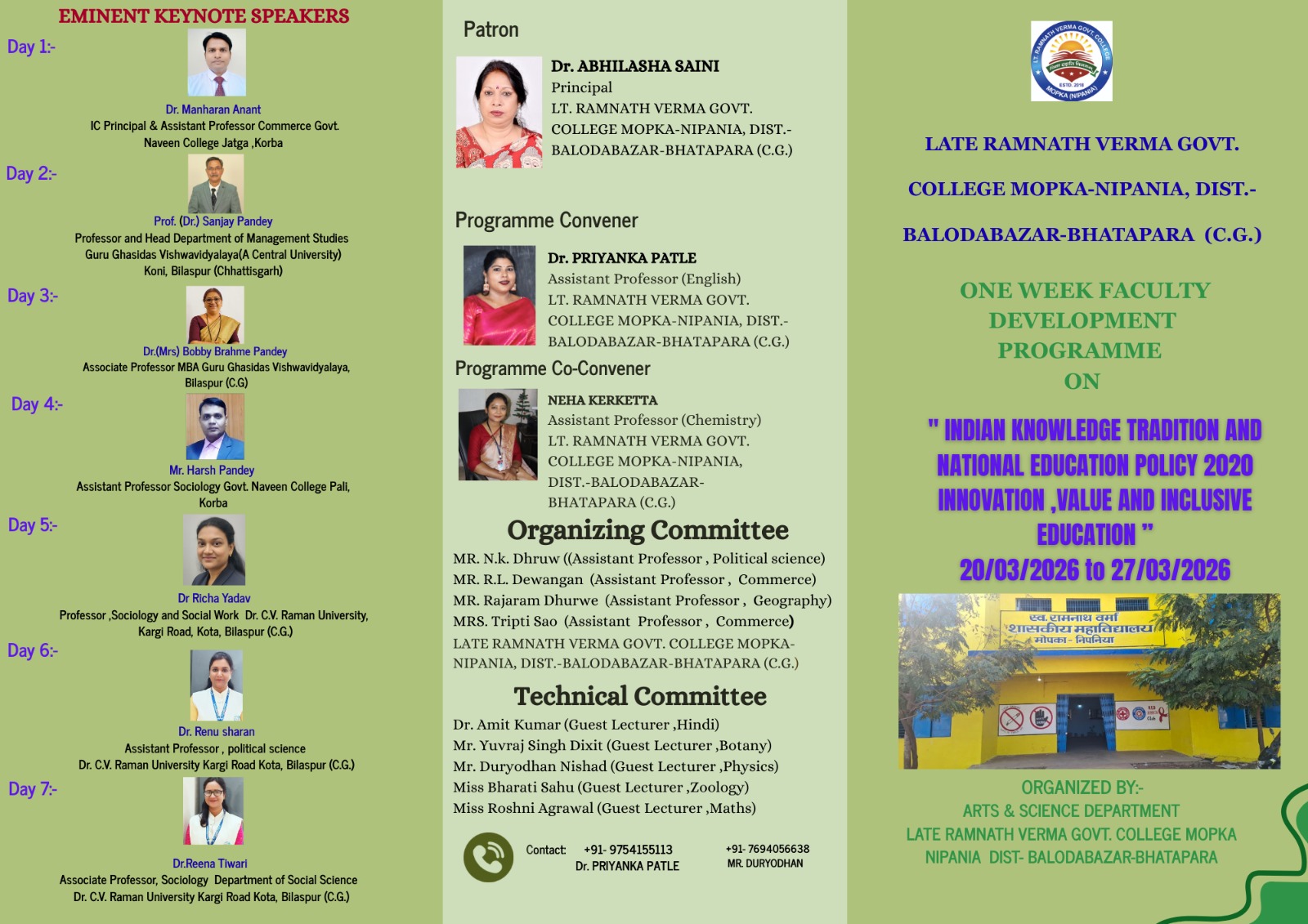 7 Days Online Faculty Development Program Brochure 2025-26 
